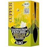 Cupper Bio-Kräutertee Nachhaltiger Fenchel, 20 ungebleichte Teebeutel, umweltfreundlich, fair gehandelt