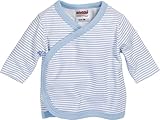 Schnizler Unisex Baby Flügelhemd Langarm Ringel 800203, 17 - Bleu, 56