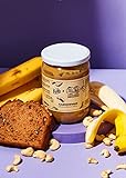 KoRo - Cashewmus Banana Bread 500 g - Mit geröstetem Cashew- & Walnussmus, Bananenpulver und Zimt - Proteinquelle - Cremig-süß als Topping, zum Backen oder pur löffeln