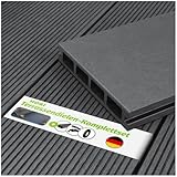 HORI WPC-Terrassendiele Kuba grau Hohlkammer, Komplettset...