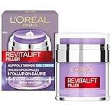 L'Oréal Paris Gel-Creme, Anti-Aging Feuchtigkeitspflege, Anti-Falten Gesichtscreme mit purer Hyaluronsäure,Für alle Hauttypen, Revitalift Filler, 50 ml