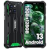 OUKITEL WP32 Outdoor Handy Ohne Vertrag, 12GB+128GB Smartphone, IP68 Wasserdicht, 6300mAh 6' HD+ Display Android 13 günstig Smartphone 4G, Octa Core Prozessor, 20MP Panorama Kamera, Dual SIM, OTG