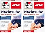 Doppelherz Nachtruhe Baldrian Schlaf-Dragees N – Arzneimittel zur Verbesserung des Befindens bei nervlicher Belastung und zur Unterstützung des Schlafes – 30 Dragees (2er Pack)