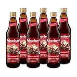 RABENHORST Antioxidantien BIO 6er Pack (6 x 700 ml). 100 % Bio-Direktsaft mit natürlichem Vitamin C zum Schutz der Zellen vor oxidativem Stress