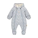 Steiff Schneeanzug EU Größe 86 cashmere blue, warmer Winter Overall, mit Kapuze, ideal für Schnee & Outdoor, Skianzug für Kinder, waschmaschinenfest