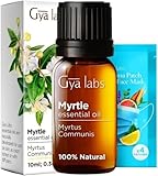 Gya Labs Ätherisches Myrtenöl für Diffuser - 100% Reines Natürliches Myrtenöl für die Haut, Haare, Aromatherapie, Kerzen & Seifen - Frischer, süßer & kampferartiger Duft (10ml)