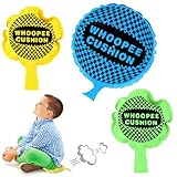 Pluvyze 3 Stück Pupskissen Furzkissen Groß Laut, Furzkissen Kinder Streichrequisiten, Selbstaufblasend Cushion Pupskissen Partyspielzeug Für Erwachsene Und Kinder (Blau, Grün, Gelb)