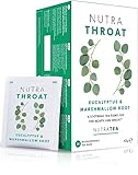 Nutra Tea NUTRATHROAT, Immun- & Erkältungstee für Hals & Rachen, Hustentee zur Unterstützung des Immunsystems und der Atemwege, 60 wiederverwendbare Teebeutel, Kräutertee mit Kamille & Pfefferminze