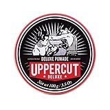 Uppercut Deluxe, Deluxe Pomade, High Shine and Strong Hold for Men, Starker Halt und hoher Glanz Pomade Herren, Pomade Wasserbasiert zur Klassischer Looks, 100g