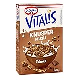 Dr. Oetker Vitalis Knuspermüsli Schoko: Großpackung Knuspermüsli mit Vollmilchschokolade, 1er Packung, 1,5kg