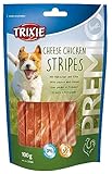 TRIXIE glutenfreie Käse-Huhn-Streifen 'PREMIO Cheese Chicken Stripes, 100 g' - 31586