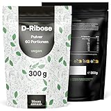 D-Ribose Pulver - 300g - 60 Portionen, Laborgeprüft - vegan...