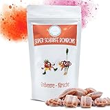 Bömskes Bonbonmanufaktur - scharfe Bonbons Erdbeere-Kirsche 200g - Extrem scharfe Bonbons mit Erdbeere-Kirsche Geschmack - Scharfe Bonbons die Eure Geschmacksnerven brennen lassen!