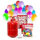 Party Factory Ladenburg Helium Flasche für 50 Luftballons Ballons inkl. 50 Ballons