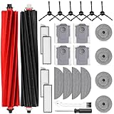 26 Stück Zubehör für Roborock S8 MaxV Ultra Saugroboter, 2 Hauptbürste 4 Staubbeutel 4 Wischtücher 4 Seitenwischer 4 Filter 6 Seitenbürsten 1 Reinigungsbürste 1 Schraubendreher