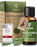 Heldengrün® BIO Rosmarinöl [HOCHDOSIERT] Natürlicher Haar-Booster - 100% naturreines Rosmarin Öl für Haare & Kopfhaut - Ätherisches Rosmarinöl Haare