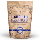 L-Citrullin-Malat Pulver als 500g Citrulin Pulver in einem Perfekten 2:1 Verhältnis mit extra Dosierlöffel