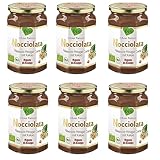 Rigoni di Asiago - Nocciolata - 6x 650g, Nuss Nougat Creme, Haselnusscreme ohne Palmöl, Nuss Nougat Creme ohne Palmöl, Leckerer Brotaufstrich