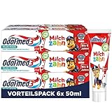 Odol-med3 Zahnpasta Milchzahn, Zahncreme für Kinder, 6x50ml