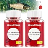 2 Flaschen Universeller Angel-Lockstoff, Duftköder für Outdoor-Angelzubehör, Magic Baits Grundfutter für Angeln, verschiedene Sorten fauler Pellets, schnelle Verbindung für alle Süßwasserfische