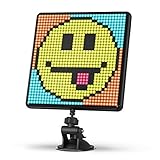 Divoom Pixoo-Max Mehrzweck Digitaler Bilderrahmen, 32 x 32 Programmierbares Pixel Art LED Display für Zimmer Gaming Deko, Fensterschild, Bluetooth, (Schwarz)