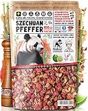 Nabür - 100g Szechuan Pfeffer, Roter Szechuanpfeffer aus Sichuan, handverlesen & prickelnd zitronig, Premium Qualität