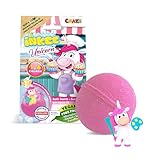 INKEE Surprise UNICORN PROFESSIONS | Einhorn Badebombe Kinder mit Überraschung - 1 von 6 verschiedenen Einhörner zum Sammeln - Badekugel 100g mit Bananenmilchshake-Aroma und Jojobaöl, Rosa oder Grün