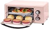 Backofen Minibackofen Heißluftfritteuse 11L Elektroofen, Edelstahl-Konvektions-Aufsatz-Toaster-Ofen, Multifunktions-Mini-Ofen, Toaster-Ofen, Luftfritteuse, (Farbe: Rosa) (Color : Pink, Size : Onesiz