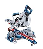 Bosch Professional BITURBO Akku-Kapp- und Gehrungssäge GCM 18V-216 D (66 x 305 mm Schnittkapazität, inkl. 1x Kreissägeblatt, 2x Werkstückauflage, Staubbeutel, Spannzwinge)