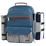 Sunflora Picknick Rucksack Set 4 Personen mit Isoliertem...