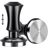 YMWVH Kaffee Tamper 58mm, Edelstahl Espresso Tamper mit 30lbs Anpressdruck, 304 Edelstahl Base Kaffeepresse für 58mm Bodenloser Siebträger