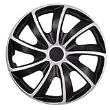 Nrm KO093 Radzierblende Quad Bicolor, schwarz/silber, 14...