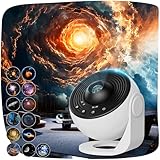 ACICILI Sternenhimmel projektor, 13 in 1 Galaxy Projector, astronaut projektor mit Timer, Planetarium Projector für Room Decor, Sternenprojektor Weihnachtsgeschenke für Kinder Erwachsene-Weiß