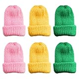 Taasmoog 6 Stück Set Eierwärmer-Strickmütze, Eierwärmer, Eiwärmer aus Strick witzige Frühstückstisch Deko Brunch Geschenk Ei Warmhalter