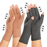 Zexhoor 2 Paar Arthritis Kompressionshandschuhe für Damen...