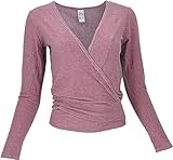 GURU SHOP Wickelshirt, Pullover, Wickeljacke, Yogashirt, Altrosa, Synthetisch, Size:XL (42)