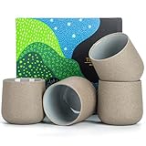 TEANAGOO Japanische Teetasse aus Keramik, 205 ml, Dunkelgrau, H4,Japanische Teetassen, Chinesische Teetasse, Asiatische Teetassen, Asiatische Teetassen, Teetasse Tee Tassen