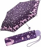 happy rain Ergobrella Kinder-Taschenschirm mit reflektierenden Elementen ponylove, 89 cm