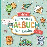 Kritzelbuch ab 1 Jahr: Liebevoll gestaltetes Malbuch für...