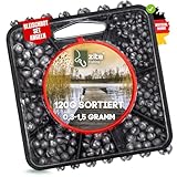 Zite Fishing Bleischrot-Sortiment 120g - Schrotblei zum Angeln in Spender-Dose - Angel-Blei Set zum Klemmen für Posen-Montagen und mehr