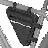 VELMIA Fahrrad Dreiecktasche Wasserdicht - Fahrrad Rahmentasche, Triangeltasche ideal für Fahrradschloss, Werkzeug, Regenjacke - Fahrradtasche Rahmen