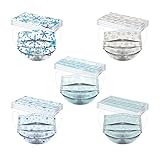 DolceTiger 50 Stück für Maske_Einweg Weihnachten Mundschutz Erwachsene Mund und Nasenschutz Weihnachten Schneeflocke Drucken 3 Schichten Bandana Bedeckung Halstuch (P, One Size)