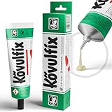 Langlauf Schuhbedarf Kövulfix Schuhkleber 120g – Kontaktkleber extra stark & wasserfest – Lederkleber für Sohlen, Gummi, Textil, Kork – Made in Germany – Profi-Kleber zur Schuhreparatur