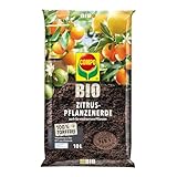 COMPO BIO Zitruspflanzenerde, Erde auch für mediterrane Pflanzen geeignet, Torffrei, 10 Liter, Unzutreffend