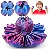 Vibbang Gear Ball 3D-gedruckt, Gear Balls Spin Ball, Steampunk Whirling Wonder Fidget, Ausrüstung Würfel Sensorisch Spielzeug für Erwachsene Kinder, Wird verwendet, um Stress und Ängste abzubauen