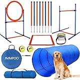 JMMPOO Agility Set Hunde, 65-Teiliges Agility Ausrüstung...