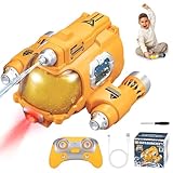 Mineup Ferngesteuertes Boot, 2,4 GHz RC Boot Mit LED-Licht, Dual Propeller RC-Boote Wasserdicht mit Sprühnebel, Licht und 360° Rotation, Rennboot RC, Speedboot Ferngesteuert Für Kinder Ab 6-12 Jahre