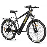 Eleglide E-Bike, T1 Elektrofahrrad 27.5'' Trekking E-Cityrad mit 13Ah Akku, 100KM Lang Range, 250W Motor, 7 Gäng E-Mountainbike für Damen und Herren, Doppelscheibenbremsen