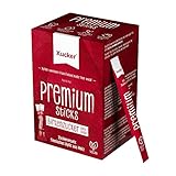 Xucker Premium Sticks mit Xylit - Birkenzucker von Xucker I 50 Sticks I Kristallzucker Ersatz für Unterwegs I 40% weniger Kalorien als Zucker I zuckerfrei Süßen