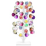 Cake Pop Ständer Holz Weiß Lutscher Ständer Cake Pop Stiele Lollipop Holder Cake Pop Verkaufsständer Mit 60 Löcher Lutscher Ständer für Dessert Tisch, Hochzeit, Geburtstag, Baby Shower